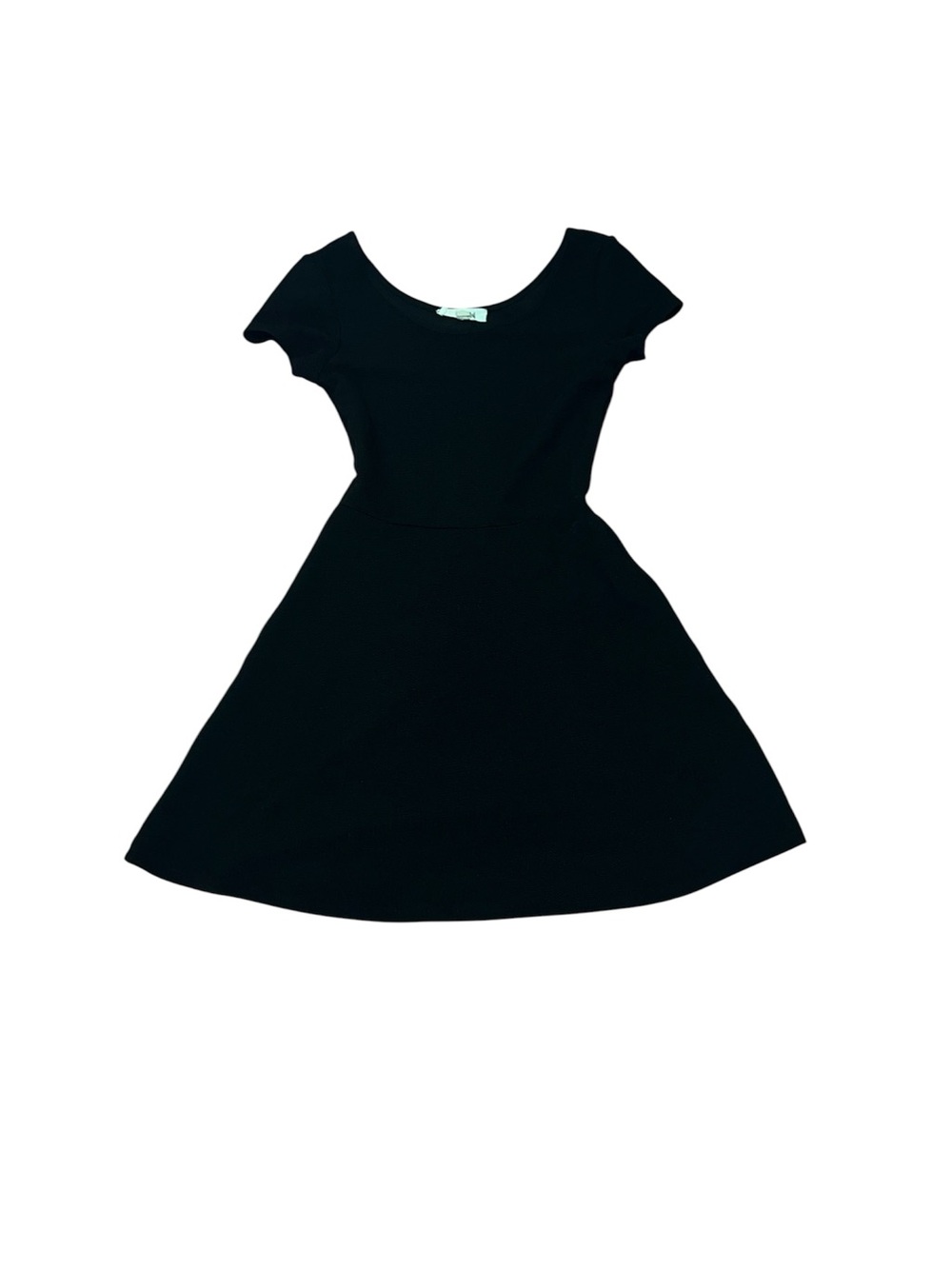 Be.you.ti.ful Black Textured Mini Short Sleeve Dress Women’s Size XS Evening